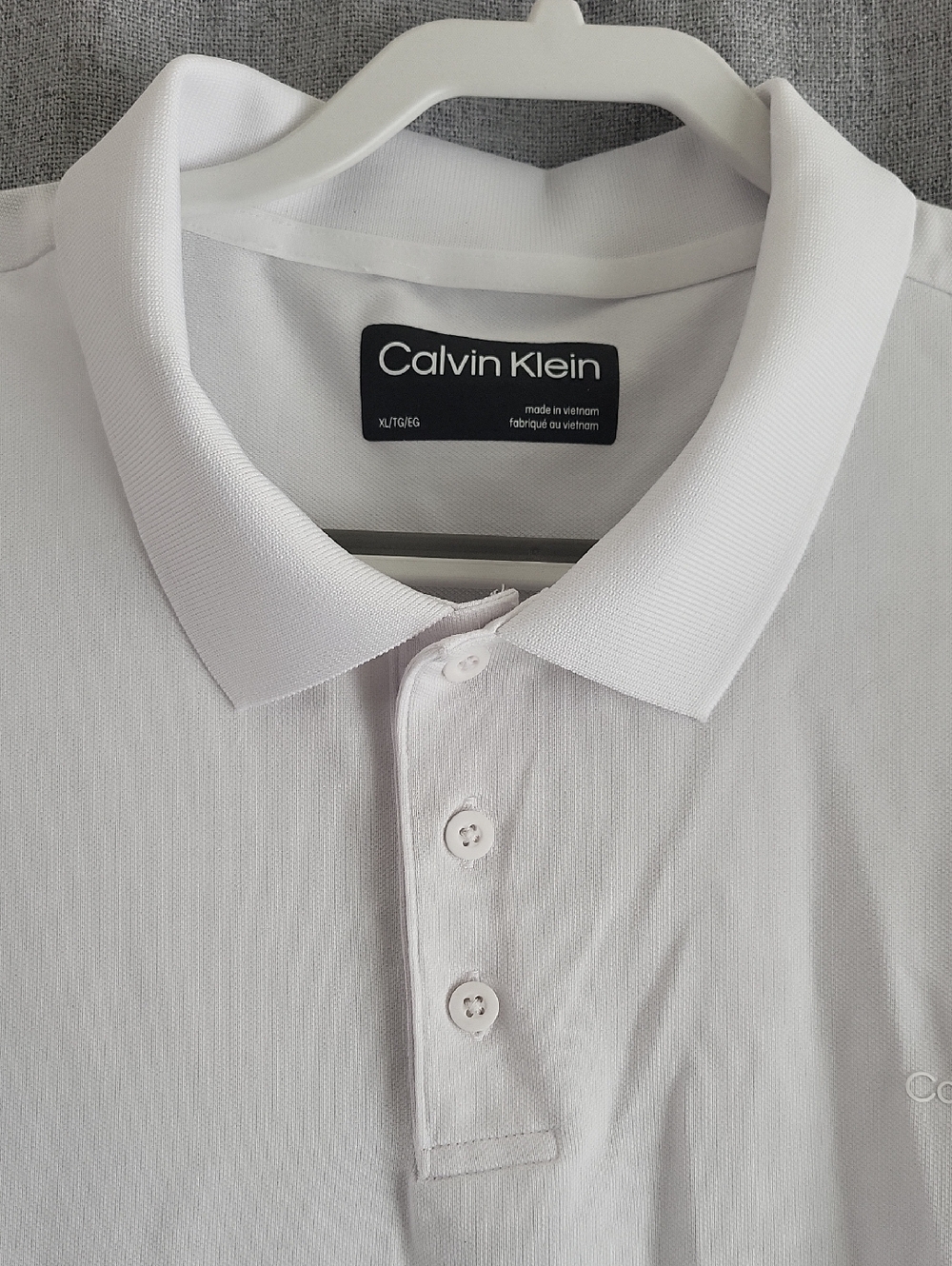 Calvin Klein White Men’s Polo Shirt